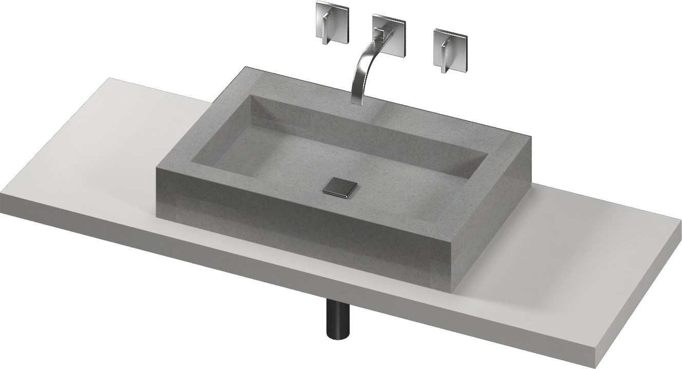 simmetry stone hand basin